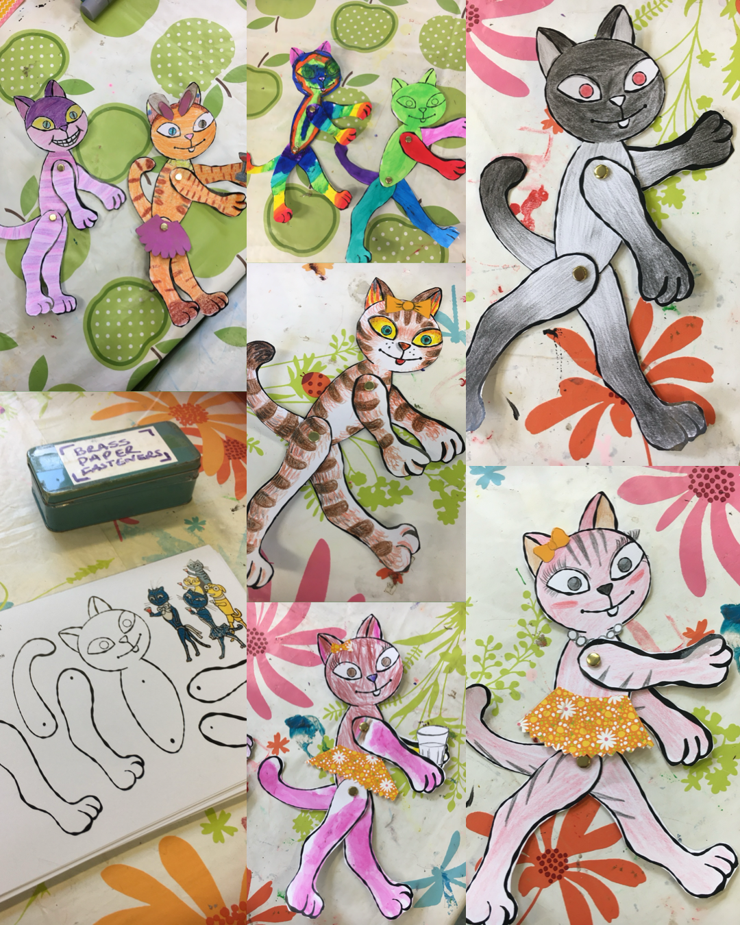 Puppet Making Split Pin Split pin puppets inspired by Edward Bawden – Folk Style Linocuts By ...