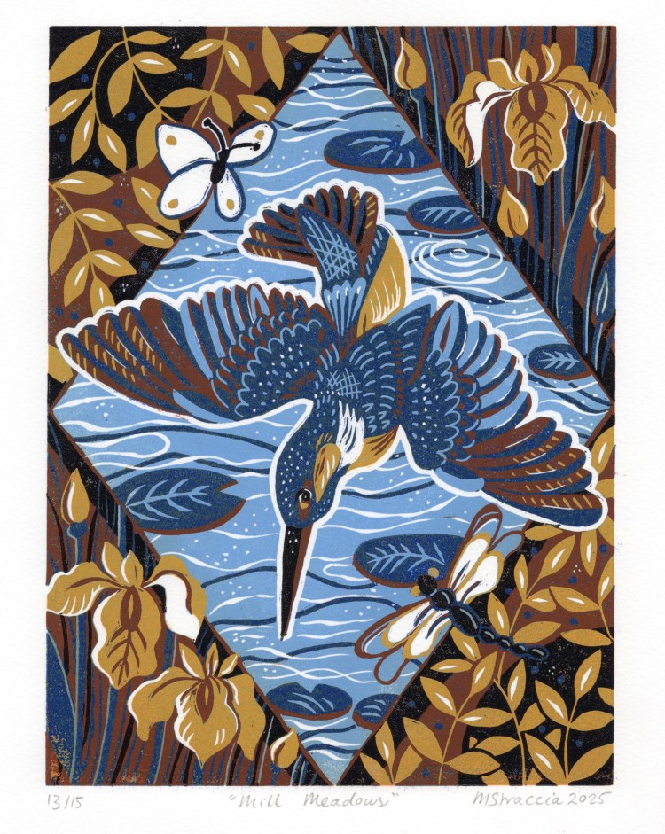 Mill Meadows Kingfisher print
